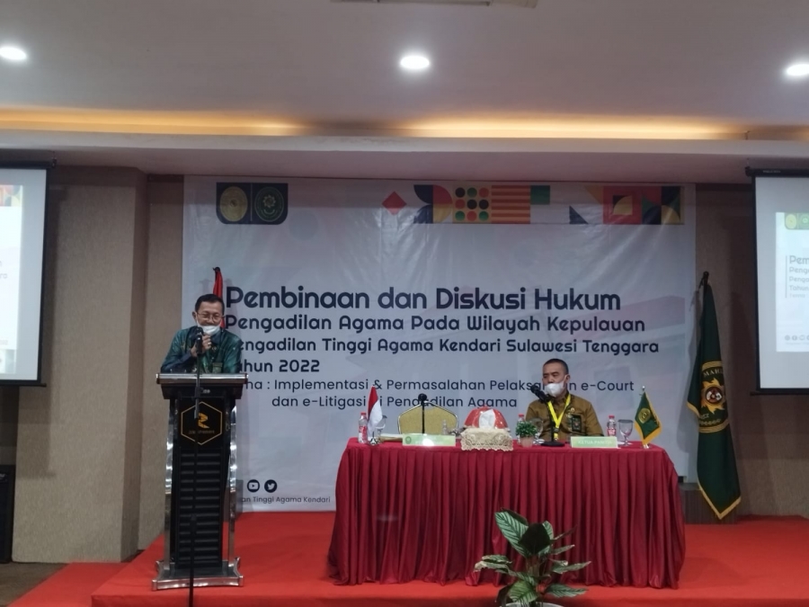 PEMBINAAN DAN DISKUSI HUKUM WILAYAH KEPULAUAN PENGADILAN TINGGI AGAMA KENDARI