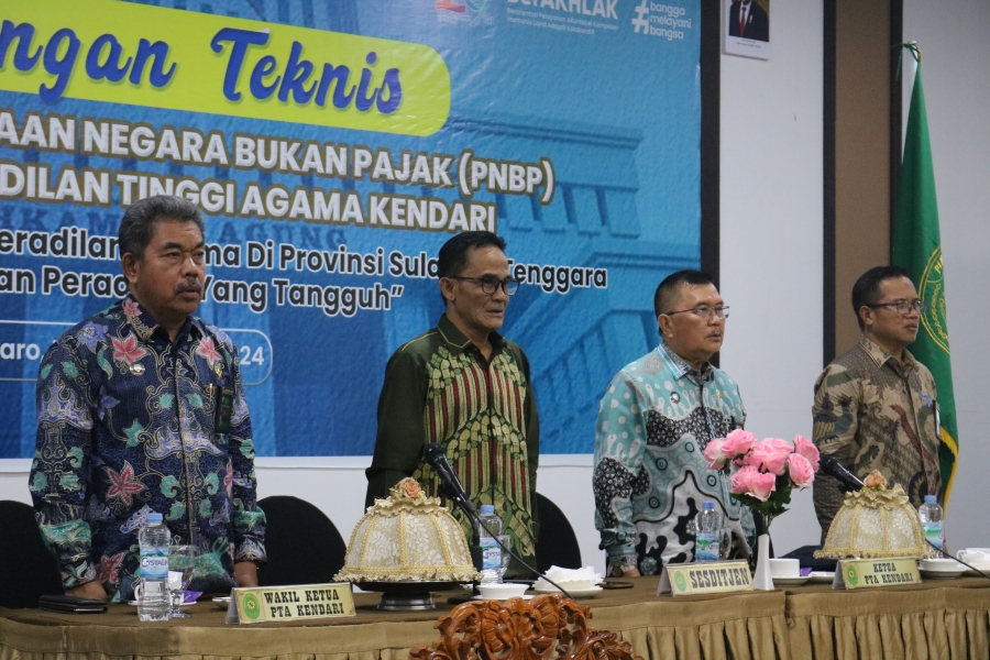 Bimbingan Teknis Pengelolaan PNBP di PTA Kendari Berjalan Lancar