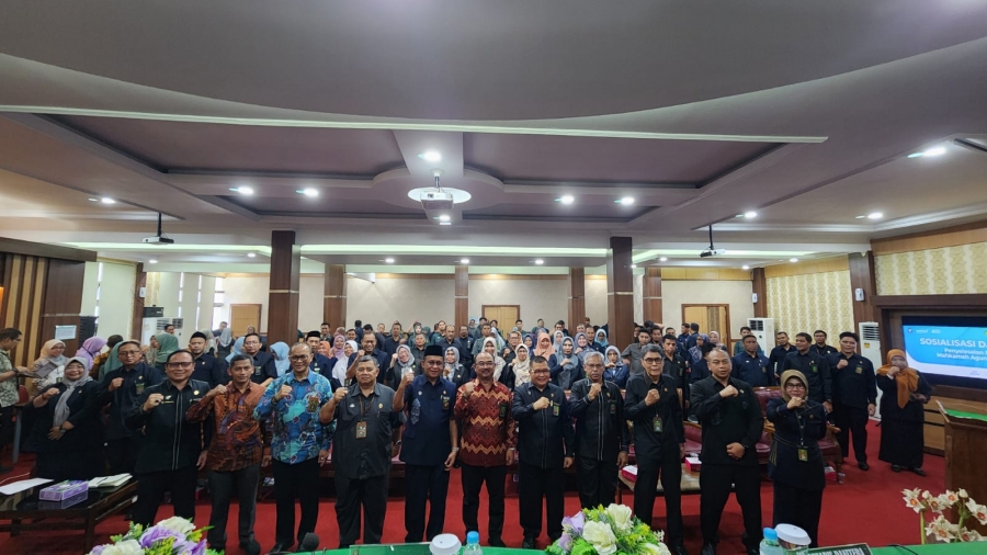 PTA KENDARI IKUTI SOSIALISASI DAN MONITORING PENYELESAIAN PERKARA ELEKTRONIK
