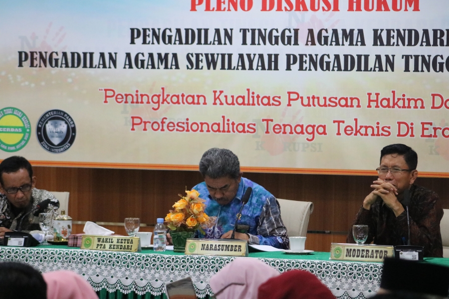 Pelaksanaan Pleno Diskusi Hukum Pengadilan Tinggi Agama Kendari