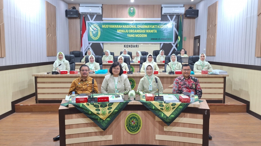 Ketua PTA Kendari Hadiri Pembukaan Daring Musyawarah Nasional Dharmayukti Karini ke-VIII Tahun 2025