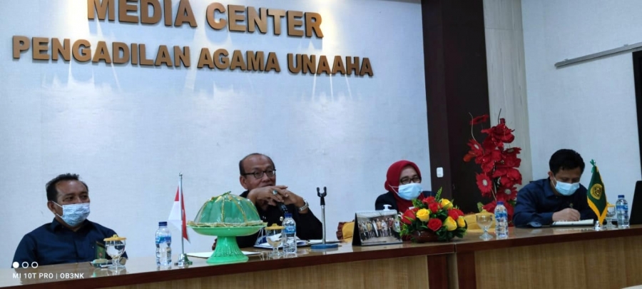 Pembinaan KPTA Sulawesi Tenggara, Drs. H. A Muzakki, M.H. di Pengadilan Agama Unaaha