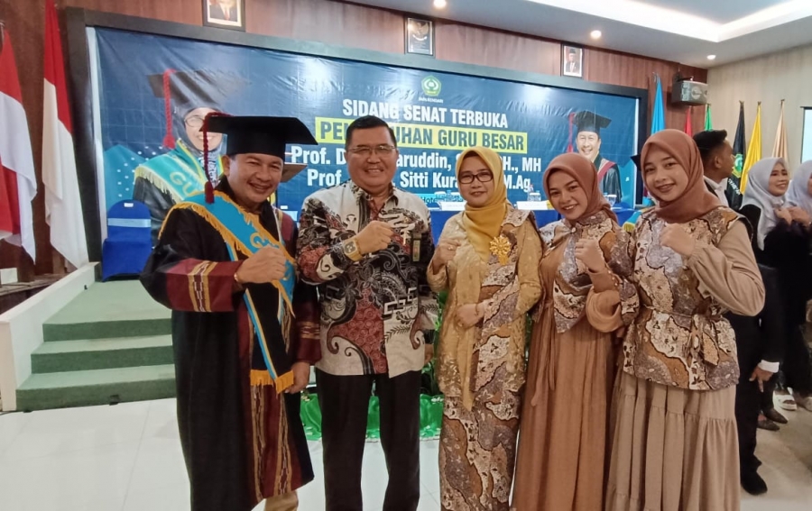 KETUA PTA KENDARI HARIDI SIDANG SENAT TERBUKA PENGUKUHAN GURU BESAR IAIN KENDARI