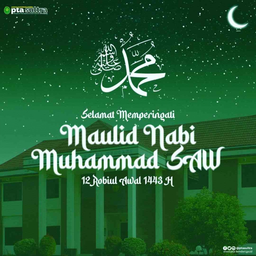 Selamat Memperingati Maulid Nabi Muhammad SAW 1443 H