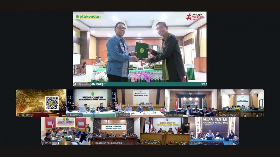 PTA Kendari menyelenggarakan Penganugerahan PTA Kendari Awards Triwulan ke II 2025
