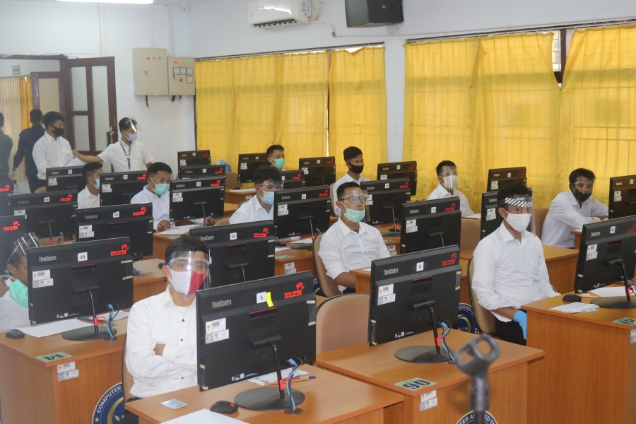 Peserta CPNS 2019 Mahkamah Agung RI sedang persiapan mengikuti tes SKB (2/9/2020)