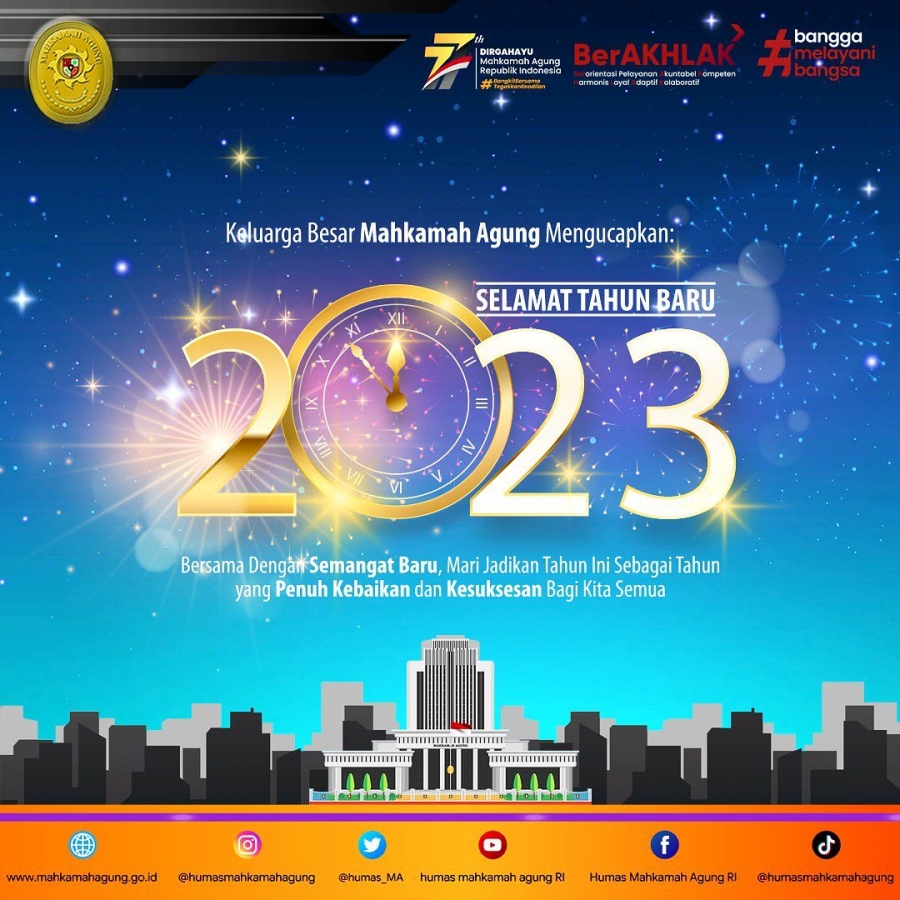 Selamat Hari Tahun Baru 2023 (01/01/2023)